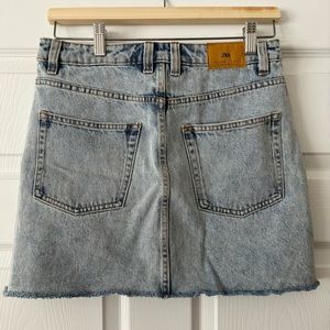 Zara denim mini skirt